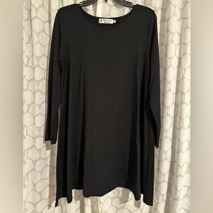 Fighting Eel Black Long Sleeve Dress